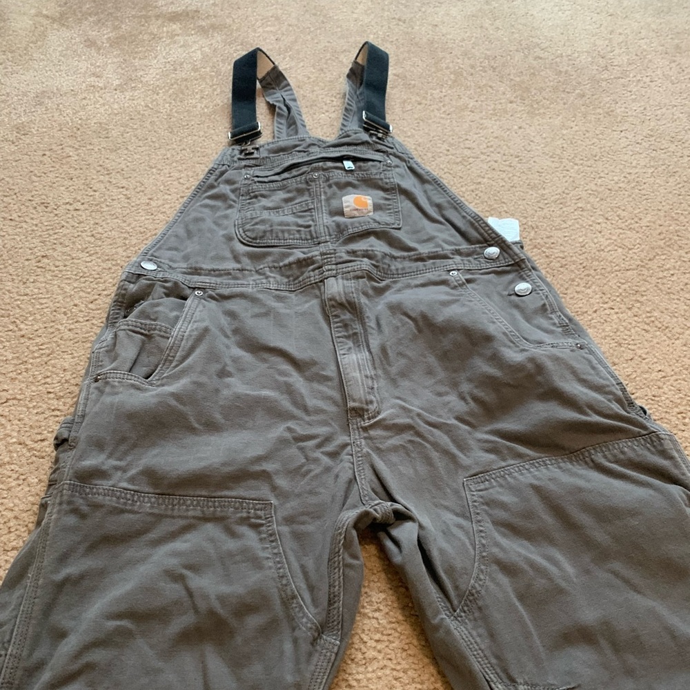 Carhartt mens lightweight overalls. Size 36x30. Gray